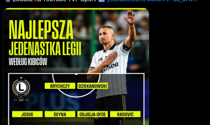 Oto NAJLEPSZA XI w historii Legii według jej kibiców O.o